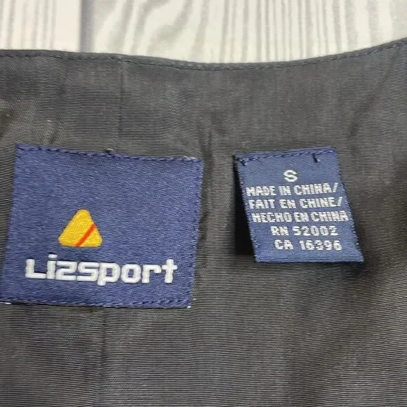 90s Vintage Liz Sport black Beaded vest Small - Picture 2 of 7